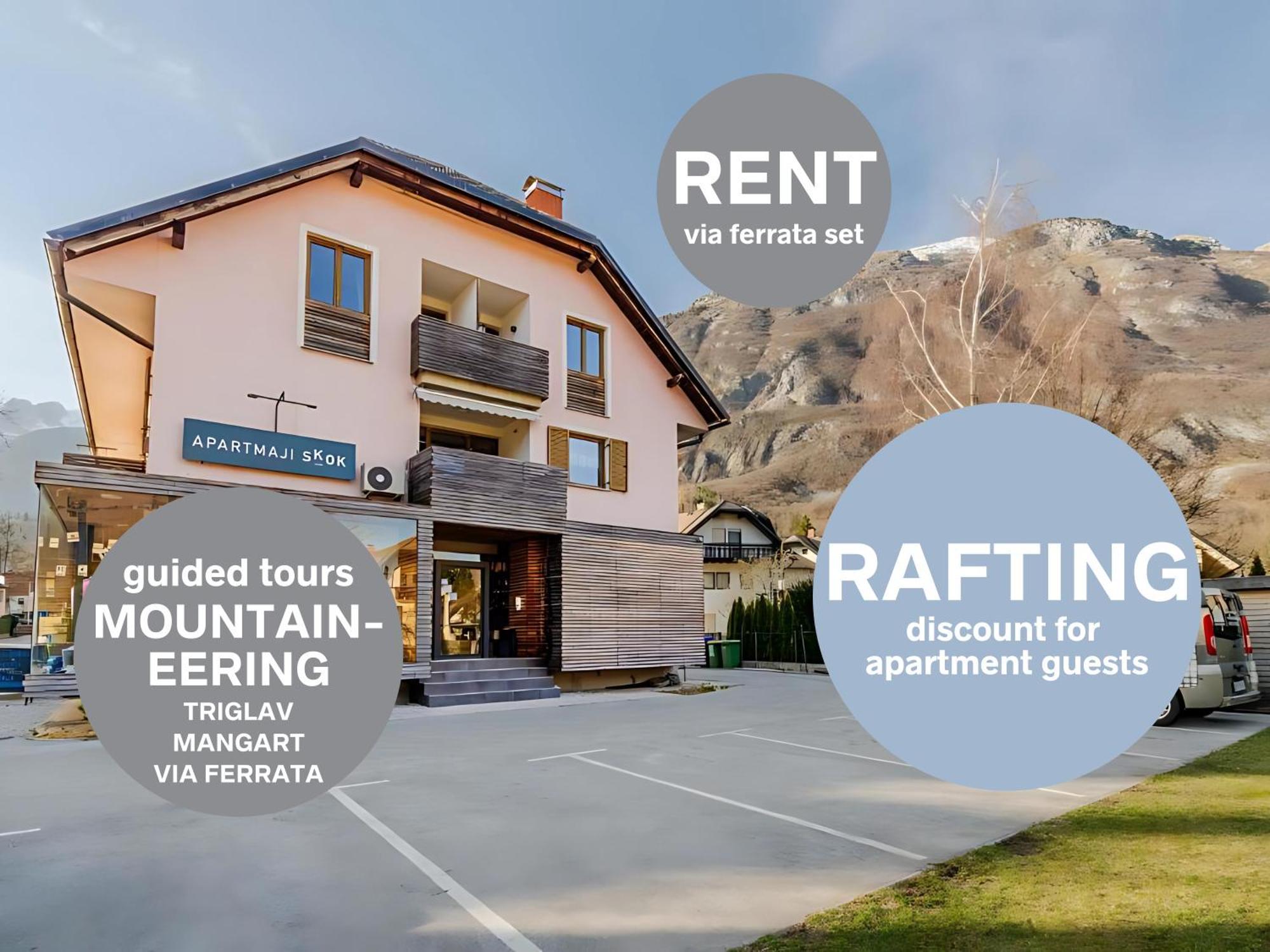 Apartments Skok With Rafting And Free Parking Bovec Luaran gambar